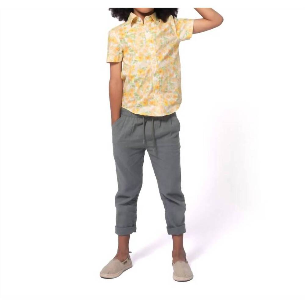 NEW APPAMAN kids' day party shirt in yellow